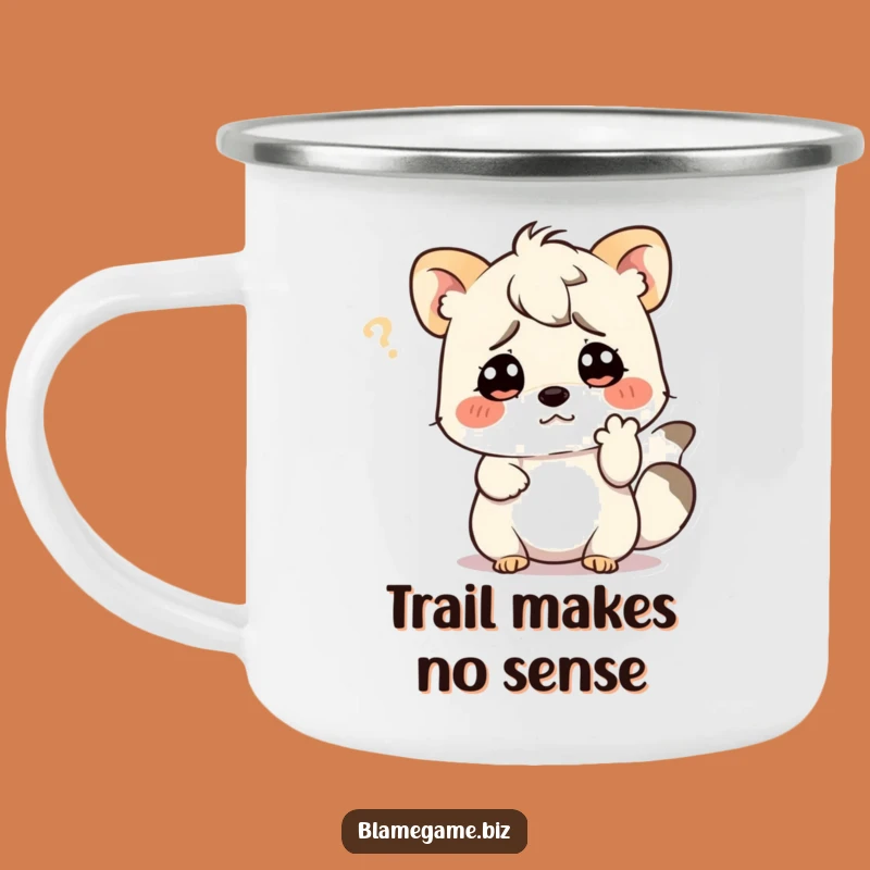 Funny Confused Animal Camping Mug: Puzzled Adventure Cup, Great Funny Gift
