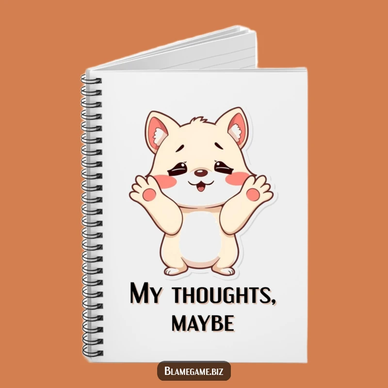 Funny Innocent Shrug Notebook: Mischievous Animal Journal, Perfect Funny Gift